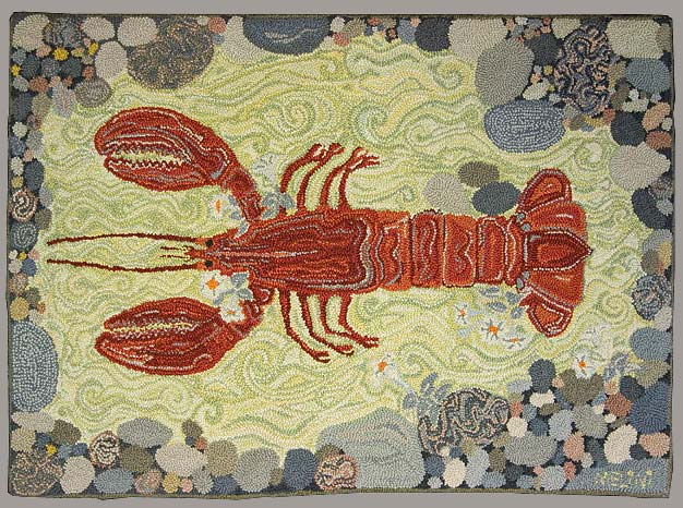 Lobster and Stones, 66 x 54"