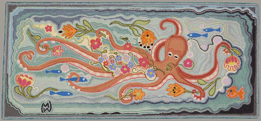 Octopus Garden, 30 x 90"